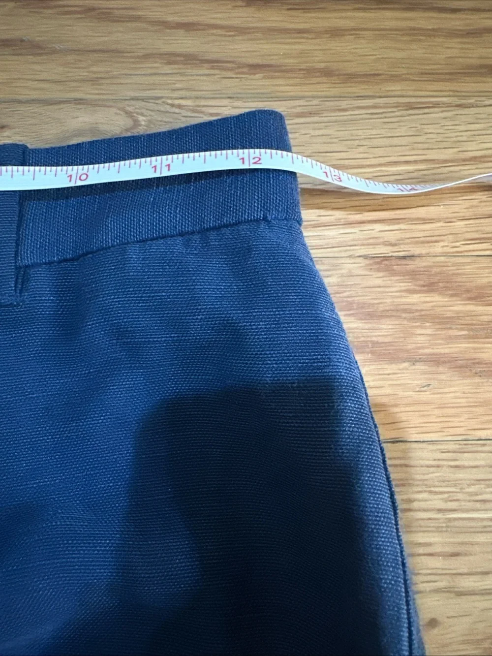 Wilfred Aritzia Navy Wide Leg Linen Pants High Waist Minimalist Cropped 0